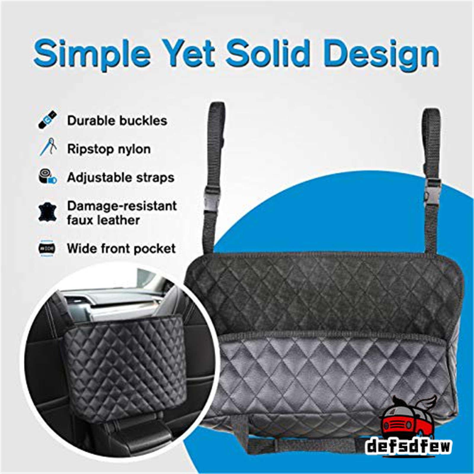 🚚【New Product+free Shipping】🚚Car Storage Bag Holder Between The Seat Leather Storage Bag Car Storage Accessories Car Interior