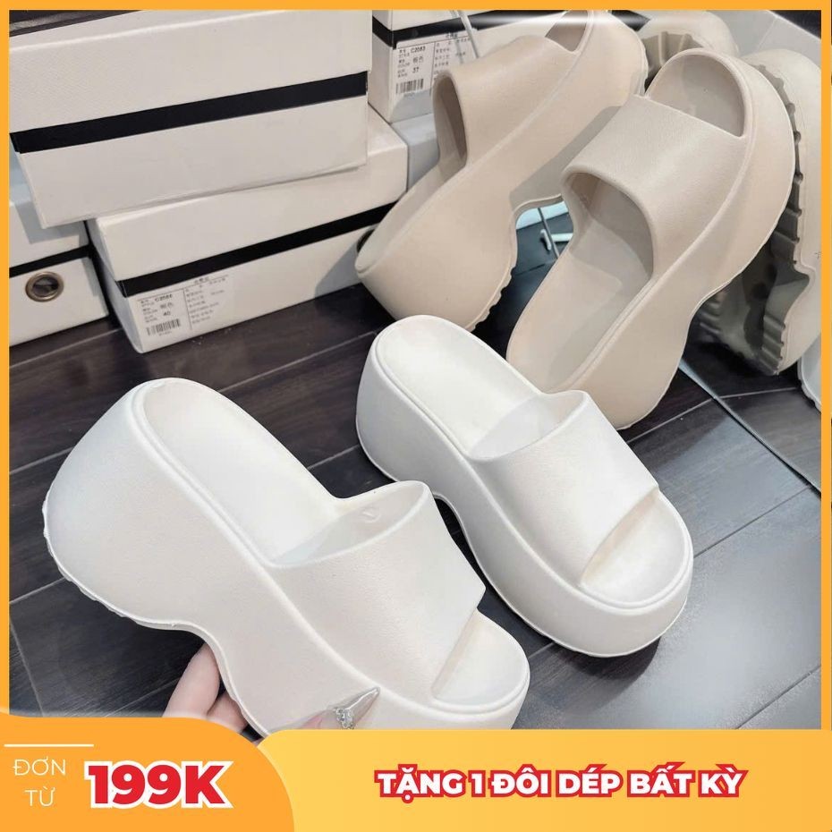  Dép nữ Thời Trang Cao Cấp Đế 8.5 CM Nhựa EVA Đúc Nguyên Khối Màu Basic TRANGBIHUE 