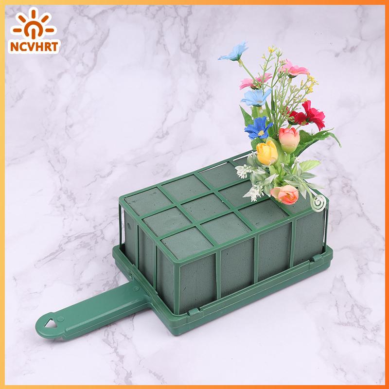 NCVHRT 1PC Flower Stand Foam บล็อกดอกไม้จัดดอกไม้ผู้ถือกรงที่มีด้ามจับ ราคา 87 บาท*ส่งฟรี