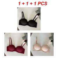 oobest 【1/3PCS】Girl Small Chest Gather Bra Thickened Seamless No Steel Ring Push Up Bralettes Side Breast Gather Comfortable Lingerie