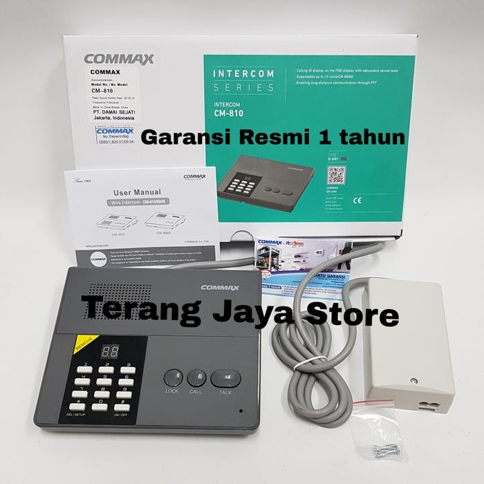 INTERCOM COMMAX CM-810 INTERKOM COMMAX CM810 INTERKOM KABEL COMMAX CM810 Harga 2,610,000 rupiah*Gratis Ongkir