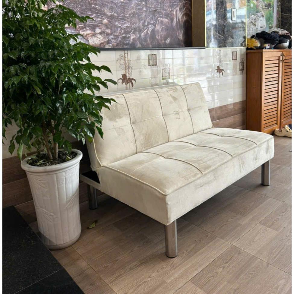 Giá tai xưởng- Sofa Bed Dài 1m2 Chân Inox – Sofa Giường Đa Năng Giá Rẻ, Gấp Gọn Thành Giường Tiện Lợi