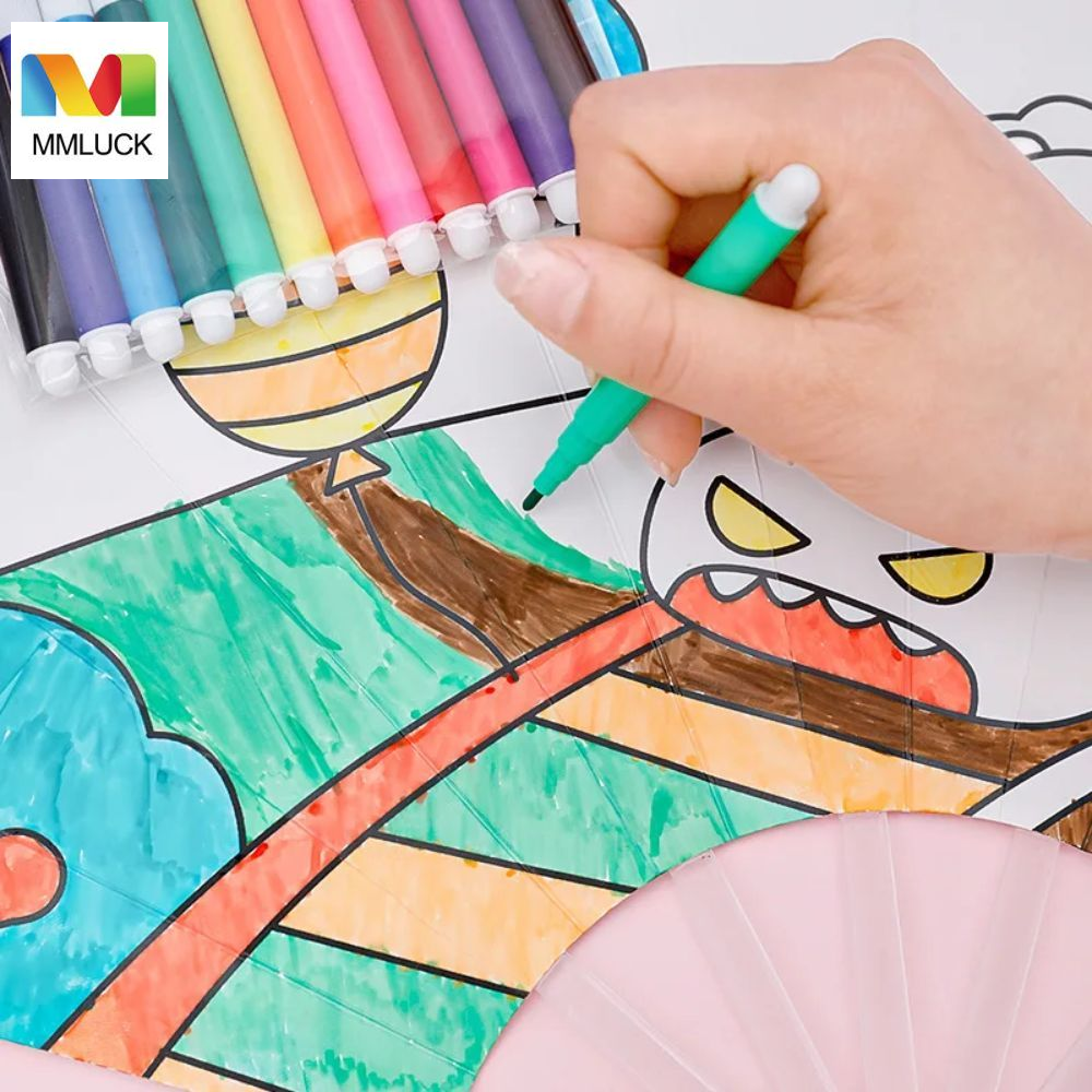 MMLUCK Đồ chơi vẽ Bút màu nước đầy màu sắc Làm đầy màu sắc An toàn Bộ vẽ Đồ chơi vẽ đầy Thân thiện Bút đánh dấu màu Trẻ em