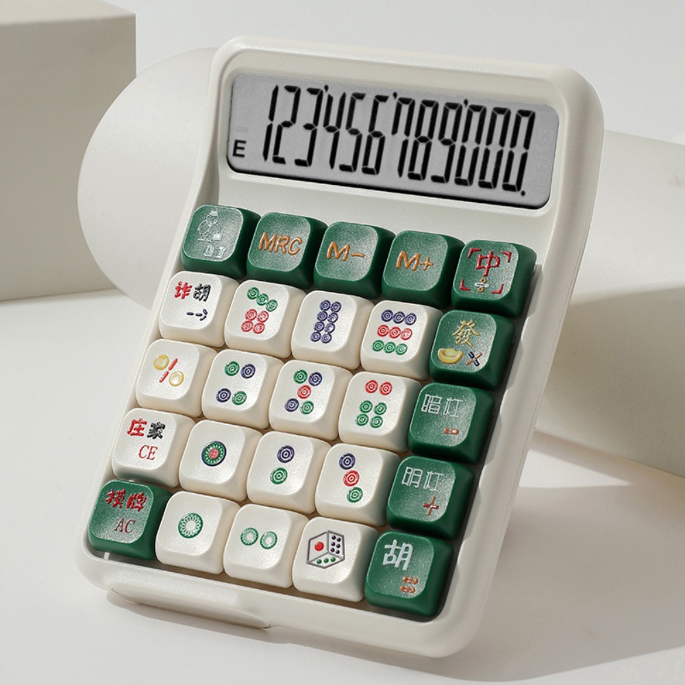 ISPLNV Có thể tháo rời Máy tính âm thanh Mahjong tắt tiếng Dễ thương Nút cơ Máy tính số học Đa chức năng Màn hình lớn Máy tính điện tử Trường học văn phòng tại nhà - 8