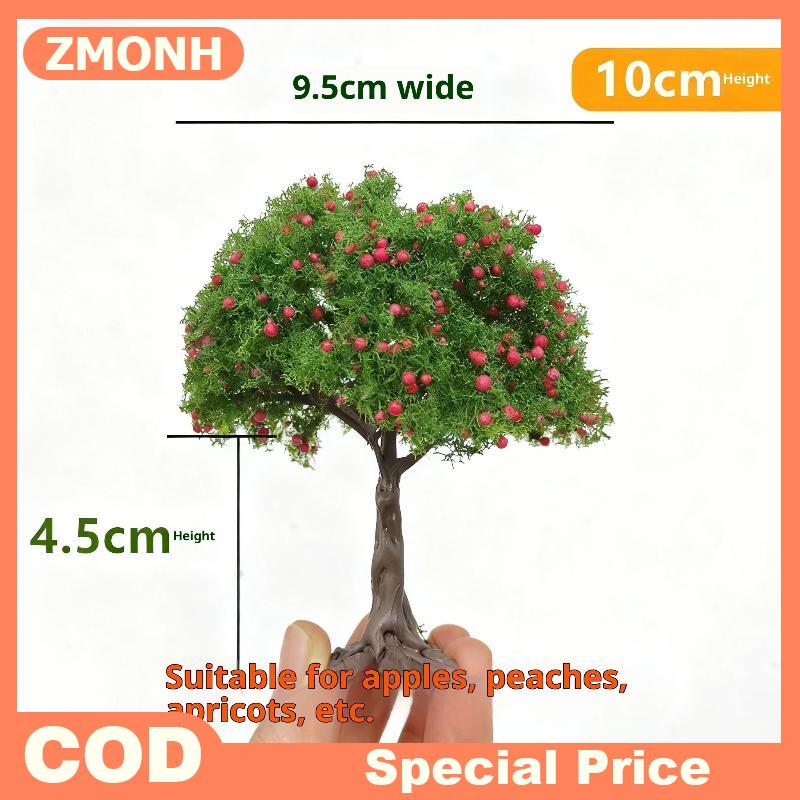 ZMONH 1ชิ้นต้นผลไม้ DIY ของตกแต่งภูมิทัศน์ขนาดเล็กโต๊ะทรายขนาดเล็กของตกแต่งต้นไม้ผลไม้เหมือนจริง