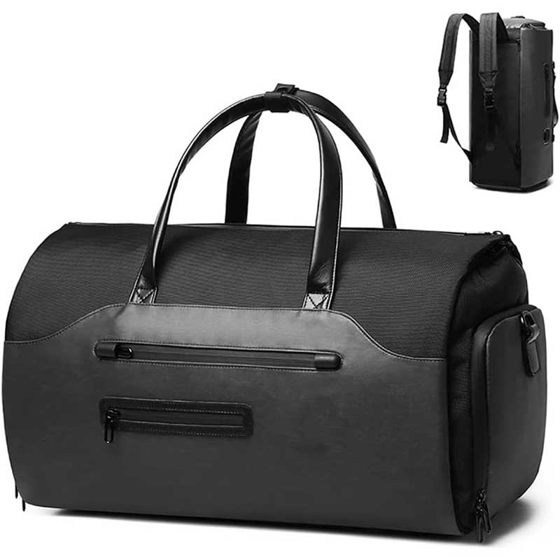 Julius-กระเป๋าเดินทางกันน้ําความจุขนาดใหญ่กระเป๋าเดินทาง 2 in 1 Business Travel Garment Duffel Bag Flight Bag Weekender bag