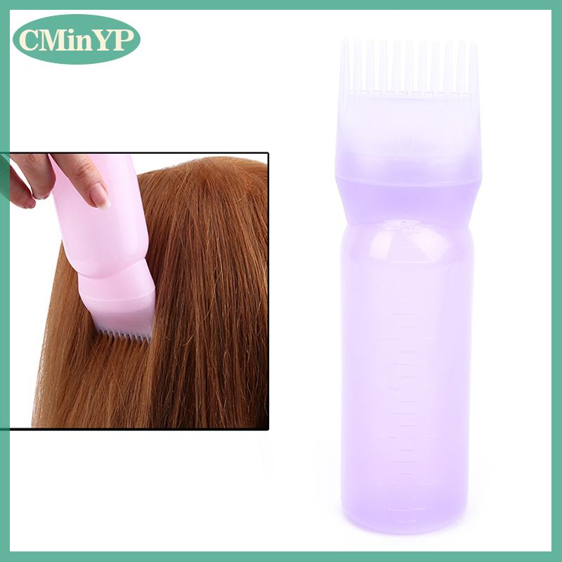 CMinYP 170ml Thuốc nhuộm tóc chai Applicator Lược pha chế salon tóc màu nhuộm