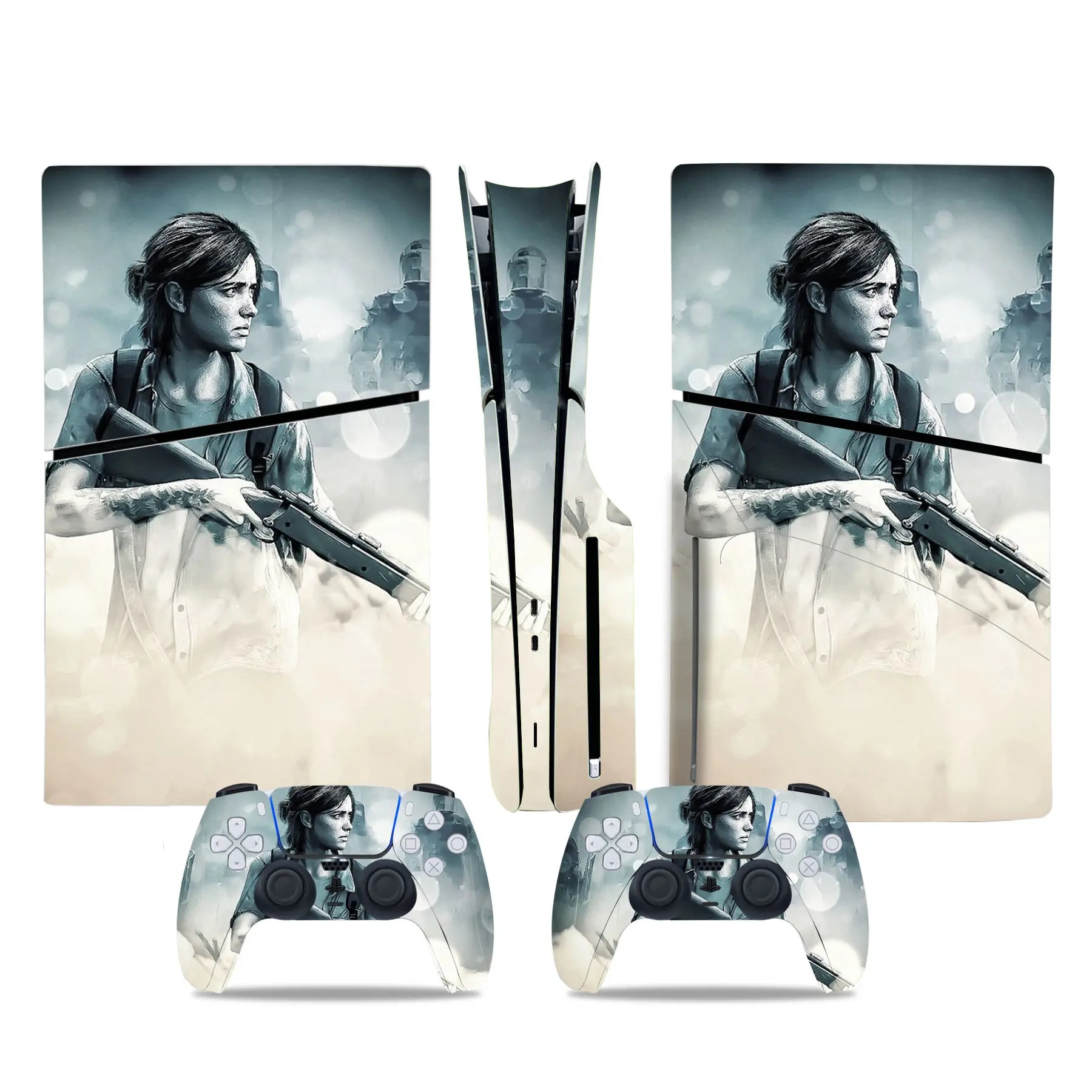 【Big-Sales】 Gamegenixx Ps5 Disc Skin Sticker Cool Design Vinyl Decal Cover Full Set For Ps5 Disc Console And 2 Controllers