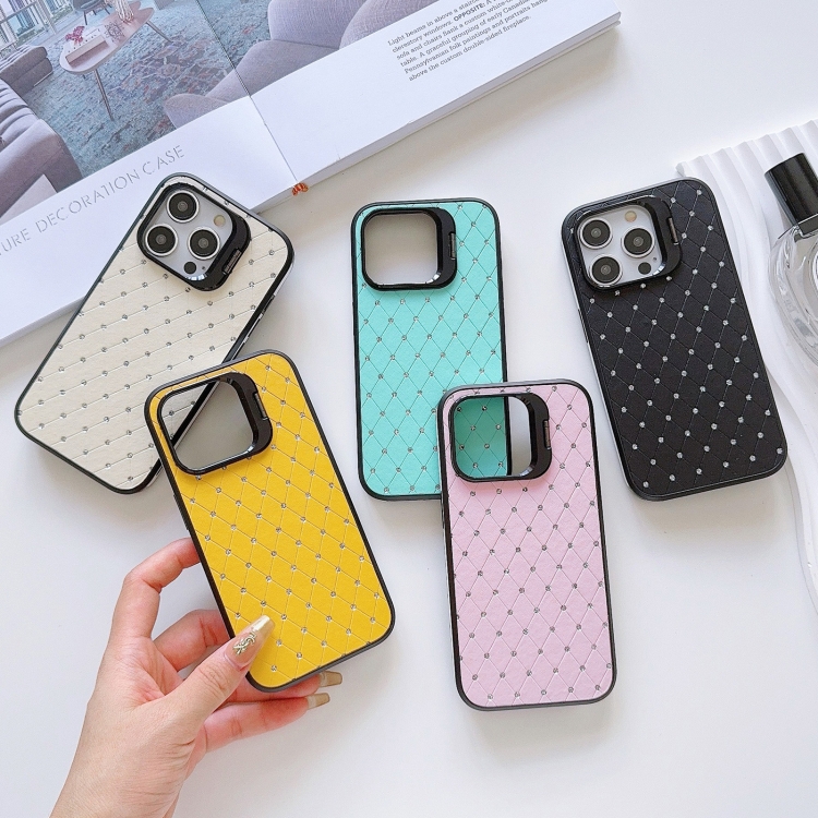 【HZSUNSKY】 Starry Bling Diamonds Lens Holder Phone Case For iPhone 12/iPhone 12 Pro/iPhone 12 Pro Max/iPhone 13/iPhone 13 Pro/iPhone 13 Pro Max/iPhone 14/iPhone 14 Pro/iPhone 14 Pro Max/iPhone 15 Pro Max/iPhone 15 Plus
