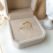 Love Knot Promise Couple Stackable Ring • Pandora Inspired • Jkkum Premium