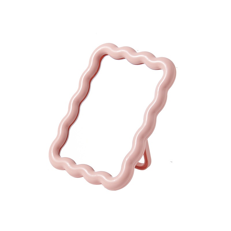 Indo 1688 - Stand Mirror Oval & Wave / Cermin Rias Kekinian