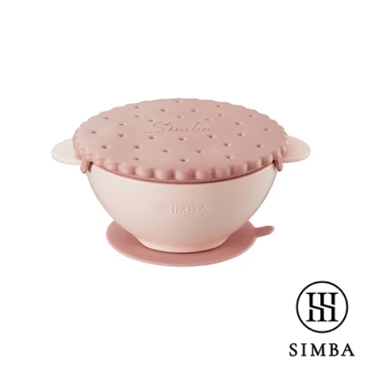 Simba Silicone Suction Bowl Self-feeding Learning Bowl ( Brown Pink Blue )