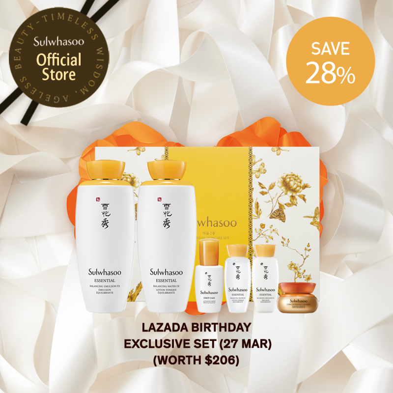 Buy Lazada Exclusive (27 March): Sulwhasoo Essential Balancing Skin Care Set Singapore