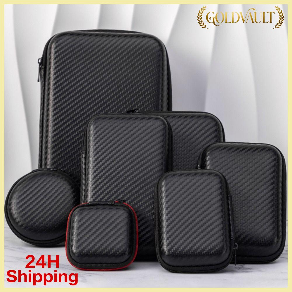 GOLDVAULT Eva Túi đựng tai nghe Chống mài mòn Chống sốc Dụng cụ sắp xếp Cáp dữ liệu Chất lượng cao Phổ thông Vỏ bảo vệ ổ cứng