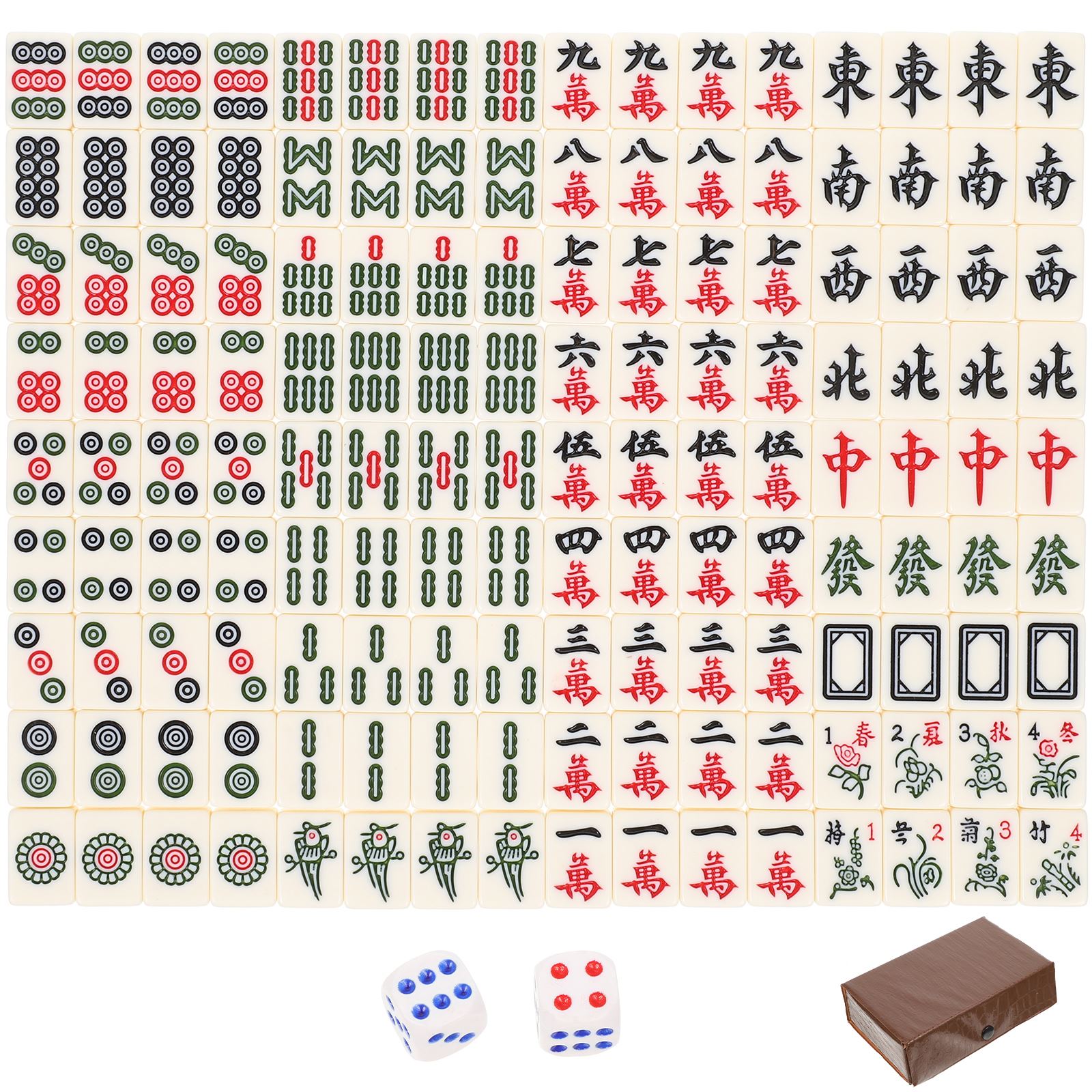 Mahjong Trò chơi bộ Trung Quốc Mini Xách Tay Gạch Bộ Du Lịch Gạch bàn truyền thống Mỹ bảng trò chơi Mahjongg Jong Đảng Lớn