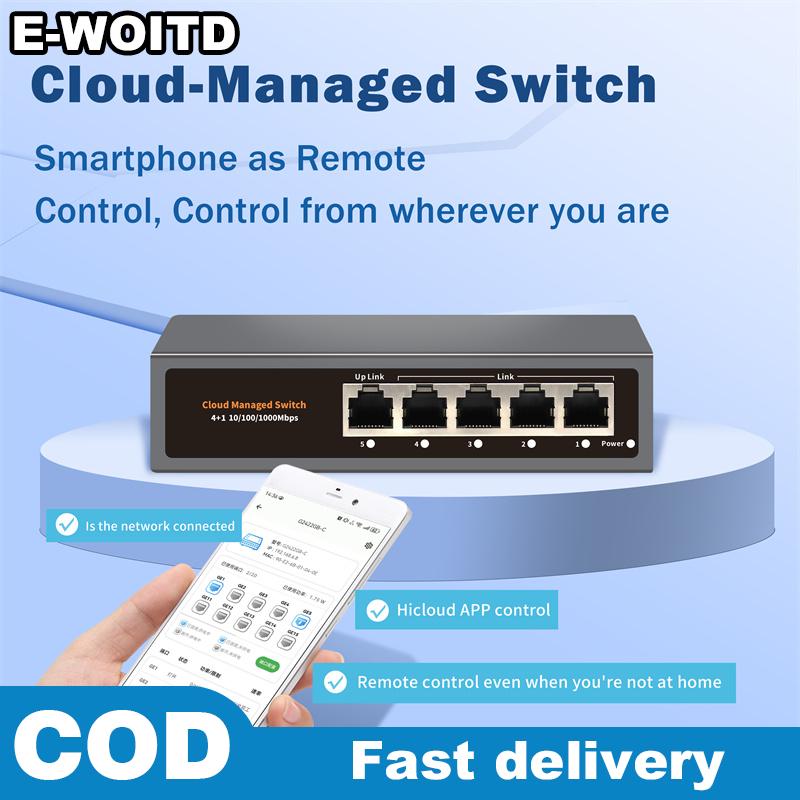 E-WOITD Hi-S21-5G Cloud Managed Ethernet SwitchWEB APP Cloud Managed Gigabit Ethernet Network Switch