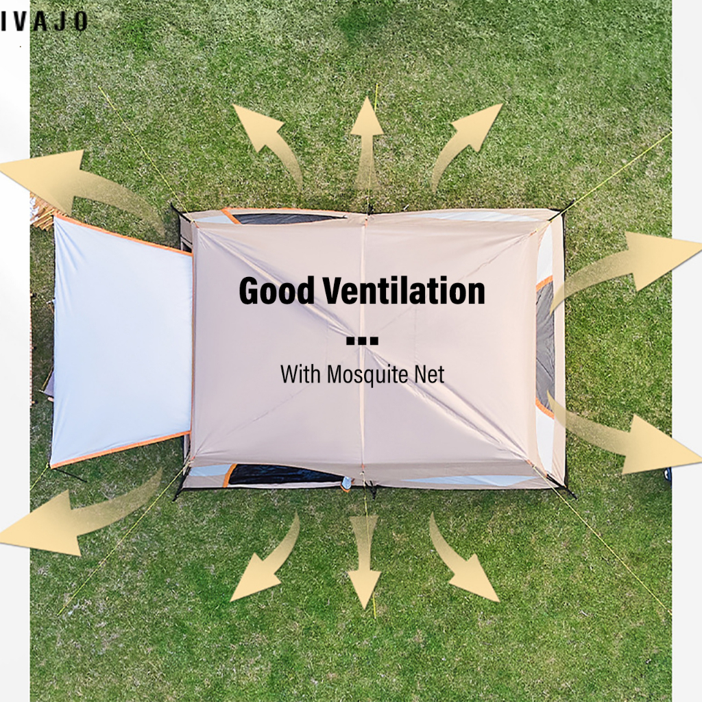 大帐篷 防水大露营帐篷 适合家庭使用 大容量可容纳5 8 12人 2个房间 适合户外活动 便携式易搭建 多功能帐篷 大型露营帐篷 适合旅行 野营 露营装备 高品质耐用设计 轻便易携带