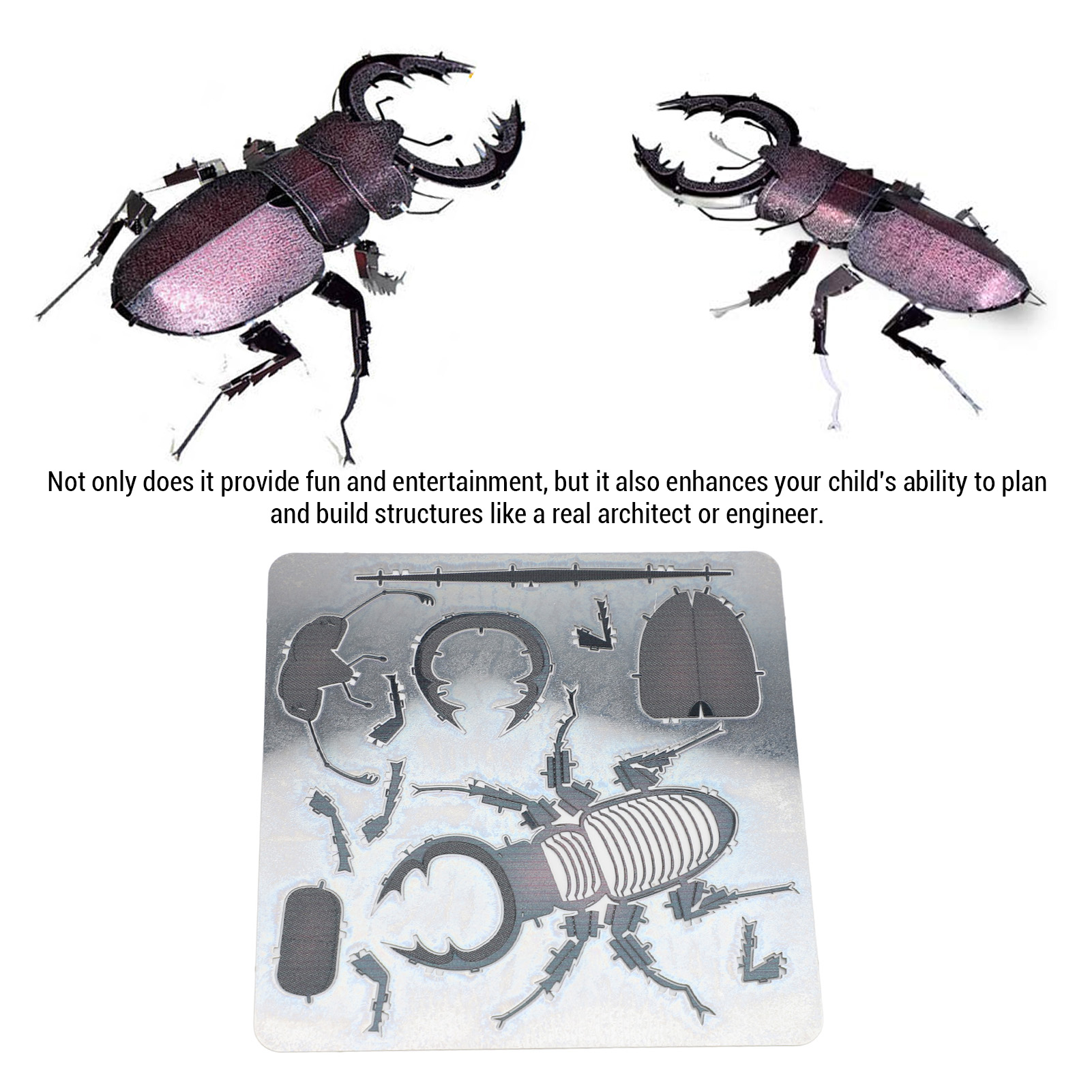 3D bộ đố vui kim loại mô hình gồ ghề 3D kim loại câu đố trang trí đa chức năng 403 vận hành dễ dàng thép không gỉ cho đầu giường