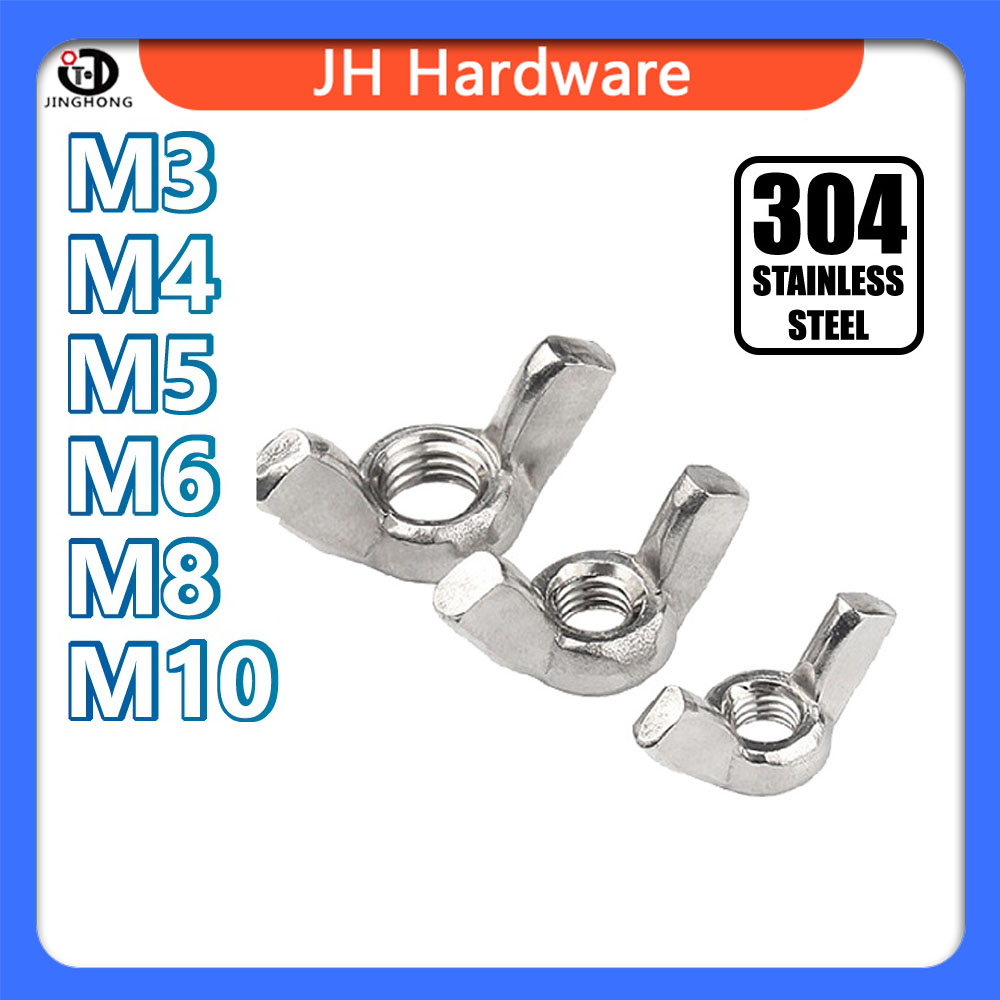 Hex Nut 5/50pcs M1.6 M2 M2.5 M3 M3.5 M4 M5 M6 M8 M10 M12 DIN934 Black 304  Stainless Steel Hex Nut Hexagon Nut Metric Thread Nuts (Size : 5pcs M10) :  