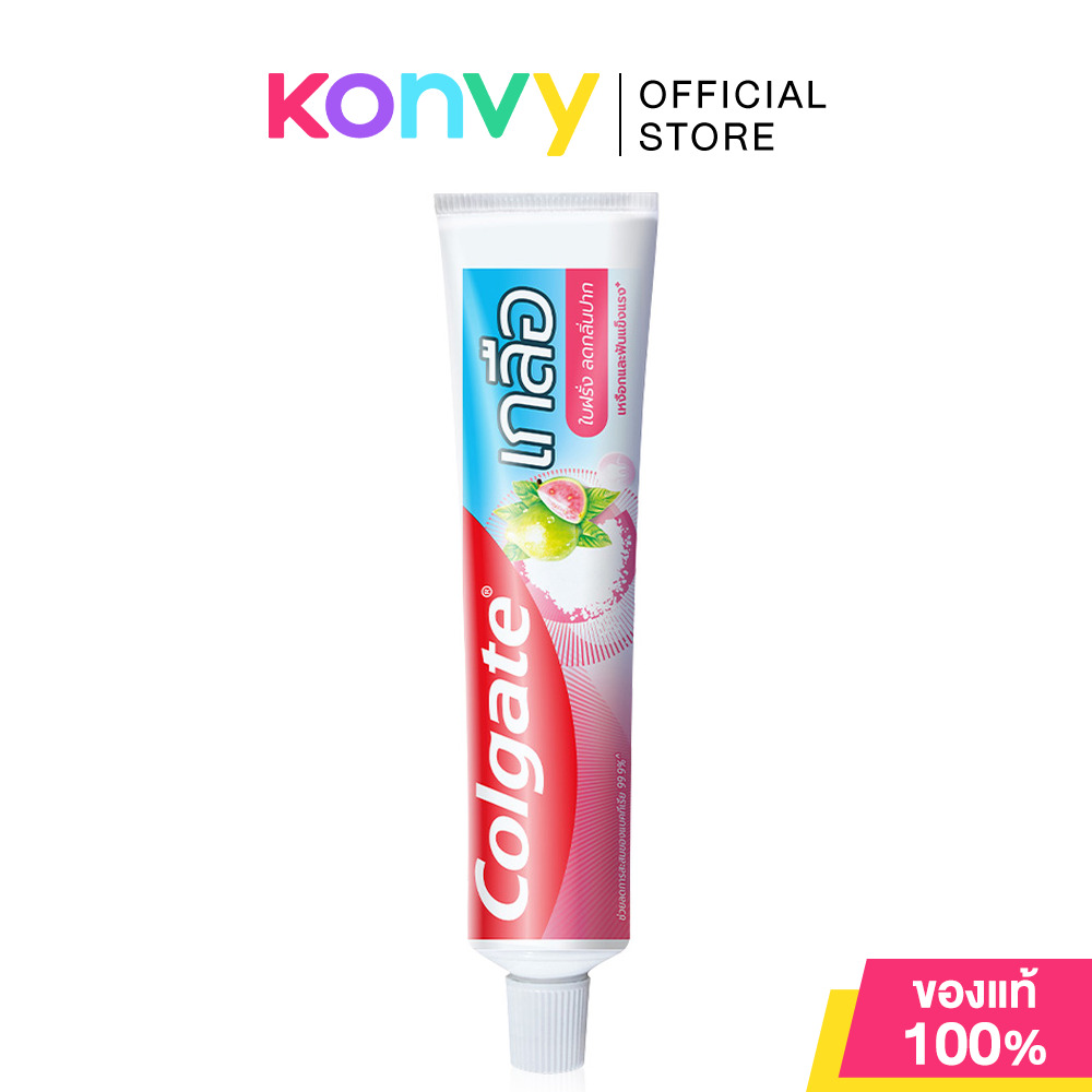 Colgate Toothpaste Salt Guava Leaf 150g คอลเกต ยาสีฟันสูตรเกลือใบฝรั่ง