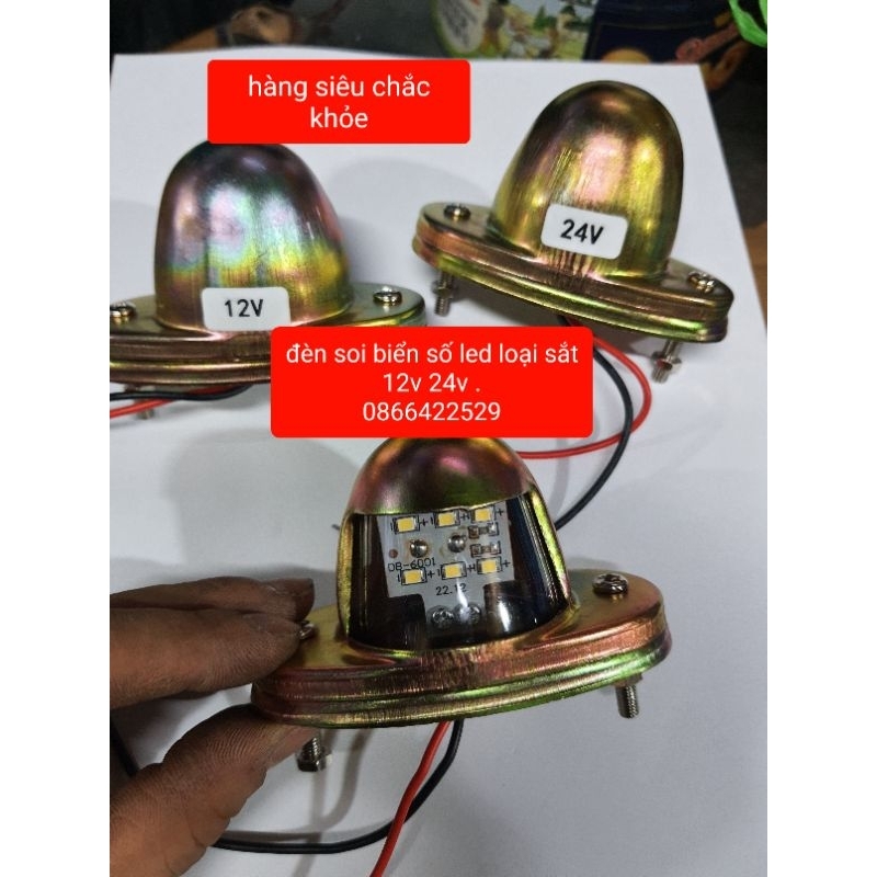 đèn soi biển xe tải , đèn led biển số sắt siêu chắc 12v 24v