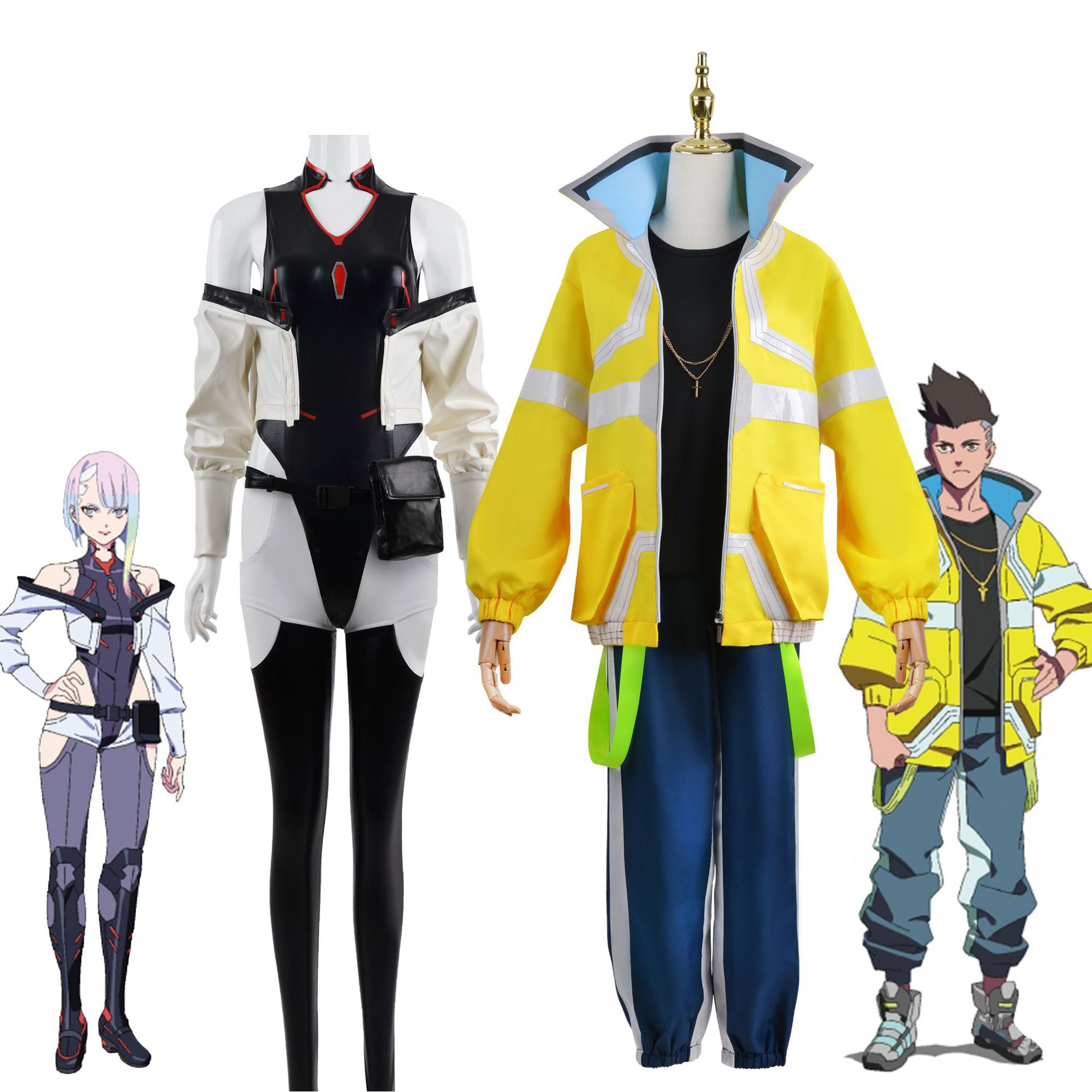 709Anime Cyberpunk Edgerunners Lucy David Martinez Cosplay Costume Sexy Jumpsuit Outfits Role Play L