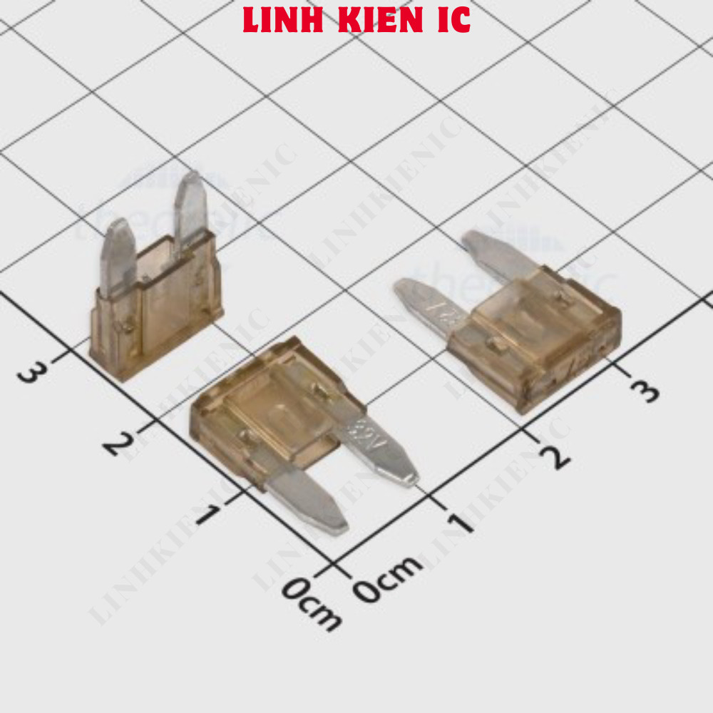 [20 Cái]- Cầu Chì Xe Máy, Ô Tô Màu Nâu Mini Blade 7.5A 32V