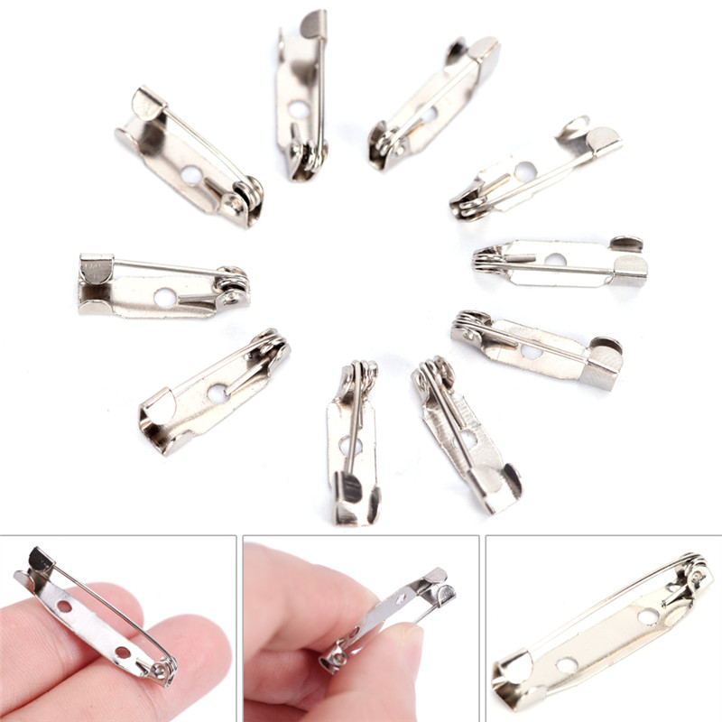 🔥🔥🔥Halinas 10 chiếc ghim cài an toàn chốt khóa thanh bắt đồ nối đế sau đồ thủ công tự làm 15-40mm