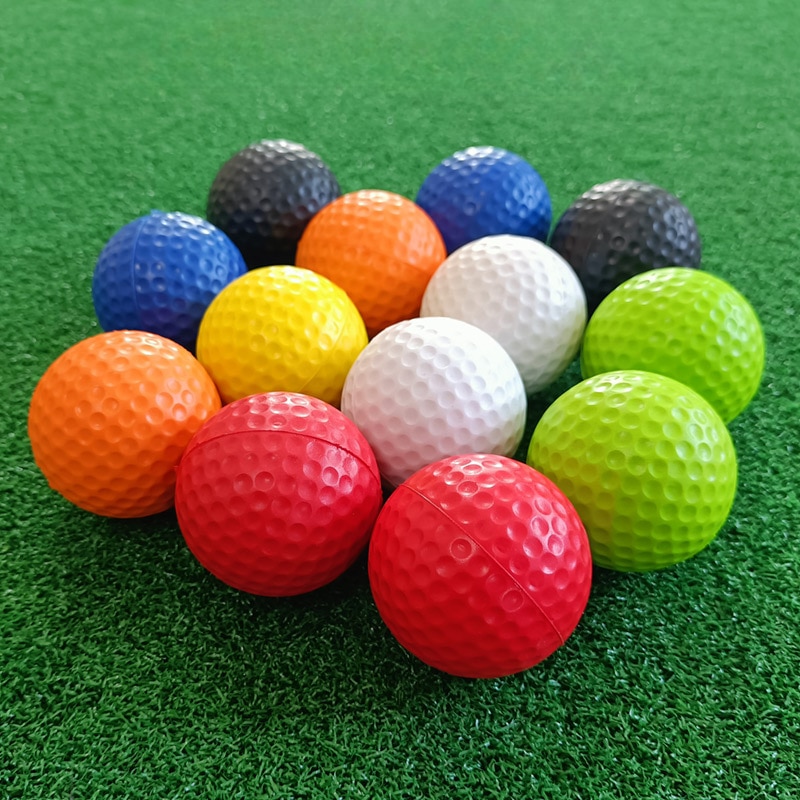 5Pcs Set PU Golf Ball Soft Indoor Practice Sponge Ball Swing Exercise