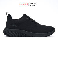 Ando Official Sepatu Sneakers Evald Pria Dewasa - Hitam/Hitam