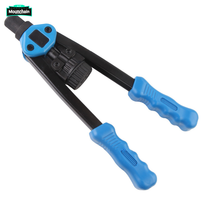 Heavy Duty Hand Riveter Tool Kit With 100 Nuts , Professional Pop Rivet Machine With 7 Poles And Rivet Nozzle, Manual Riveter For Furniture Car Trailer Boat ราคา 2,406 บาท*ส่งฟรี
