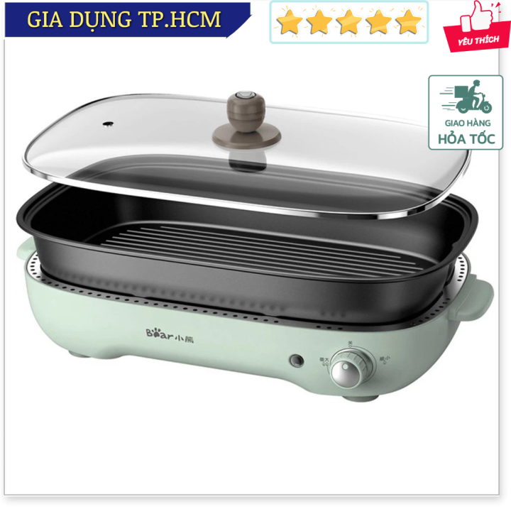 TonyDecor - Nồi Lẩu Nướng Đa Năng 1200W Electric Smokeless Grill