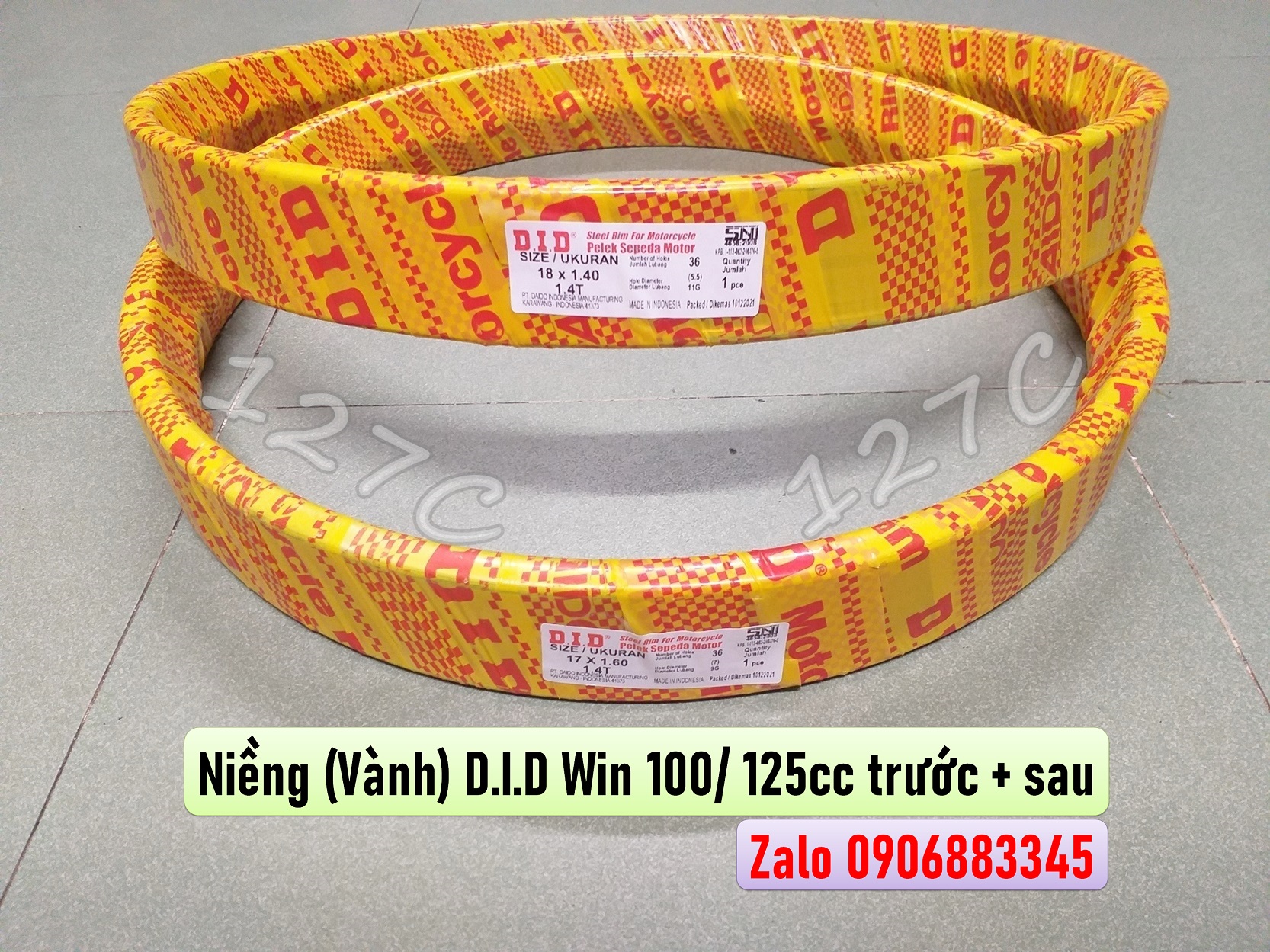 HCM Cặp niềng vành D.I.D Win 100 125cc Nhập khẩu indo