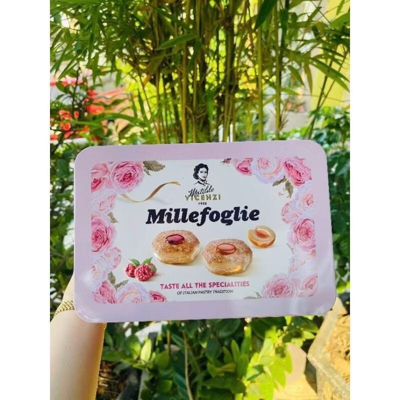 [6/2025] Bánh Ngàn Lớp  Vicenzi  Nhân Mơ Và Phúc Bồn Tử 180g