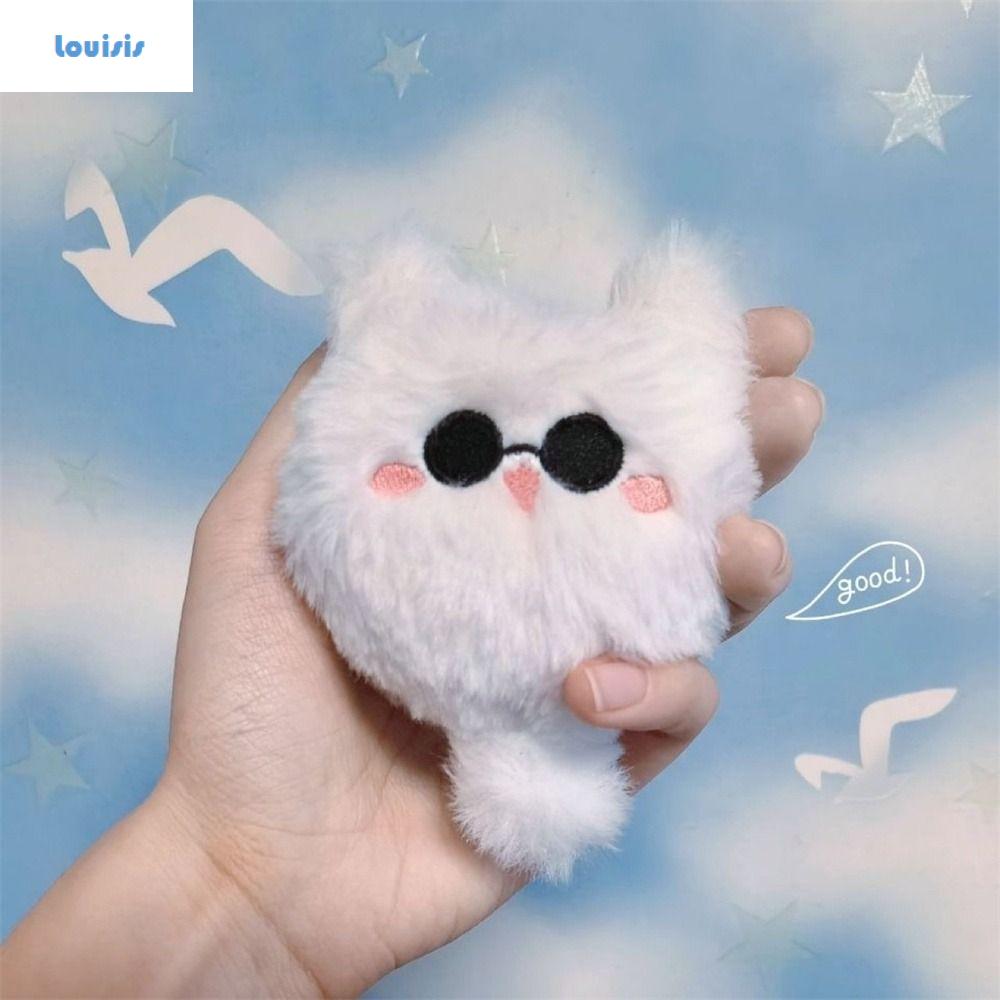 Louisis thêu jujutsu kaisen Keychain búp bê động vật Anime plushie Mèo Thú nhồi bông cosplay dễ thươ