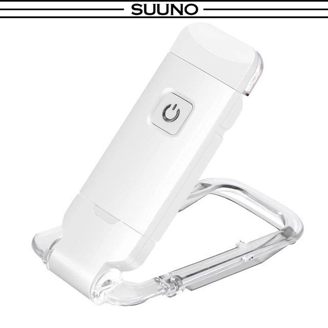 SUUNO Mini Portable Bookmark Reading Light Brightness Adjustable Eye Protection Clip Book Light Lamp LED USB Rechargeable Book LED Strip Ambient RGB Interior Lampu Accessories Tool Kit Set System Device
