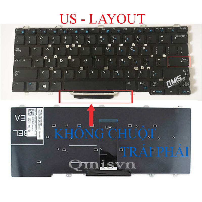 Bàn phím laptop Dell Latitude 5480 E5480 5490 E5490 7480 E7480 7490 E7490