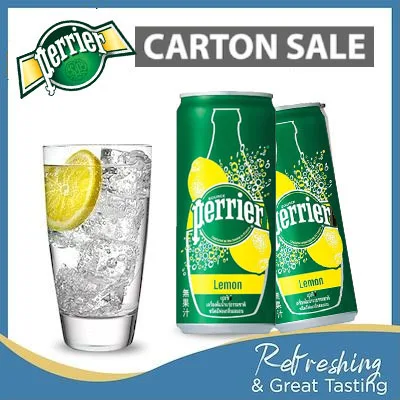 Perrier Lemon Sparkling Natural Mineral Water (30x250ml)