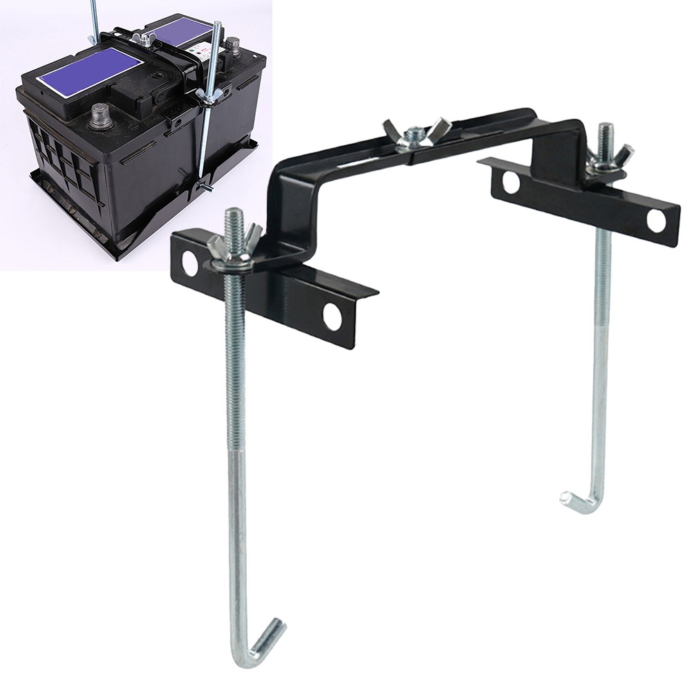 【Tự động thời trang】 Giá đỡ đồ buộc ắc quy xe ô tô 9 1inch giá đỡ có thể điều chỉnh để lắp đặt dễ dàng