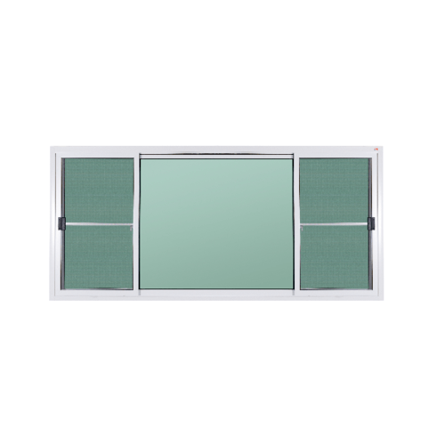 VERNO Official A PLUS หน้าต่างอะลูมิเนียม บานเลื่อน SFS(D) A-WS/013 240x110ซม. สีขาว พร้อมมุ้ง แบรนด์แท้ ราคา 6,502 บาท*ส่งฟรี