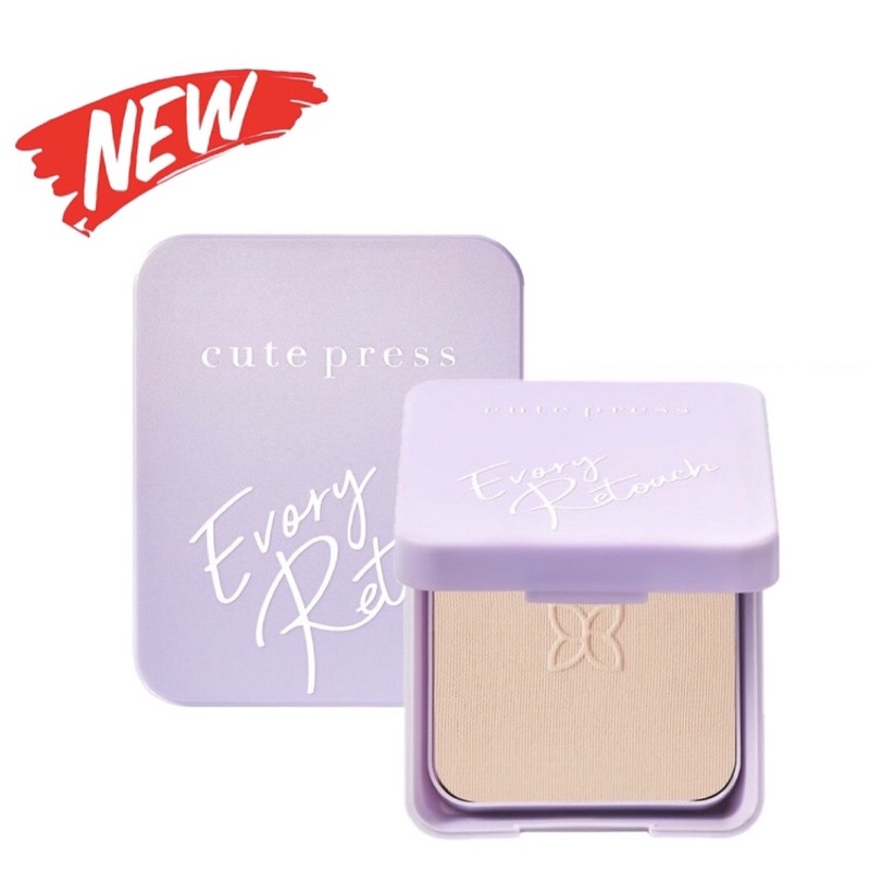 New Look Cute Press Evory Retouch Oil Control Foundation Powder Spf 30 Pa+++ Size 12 g ราคา 249 บาท*ส่งฟรี