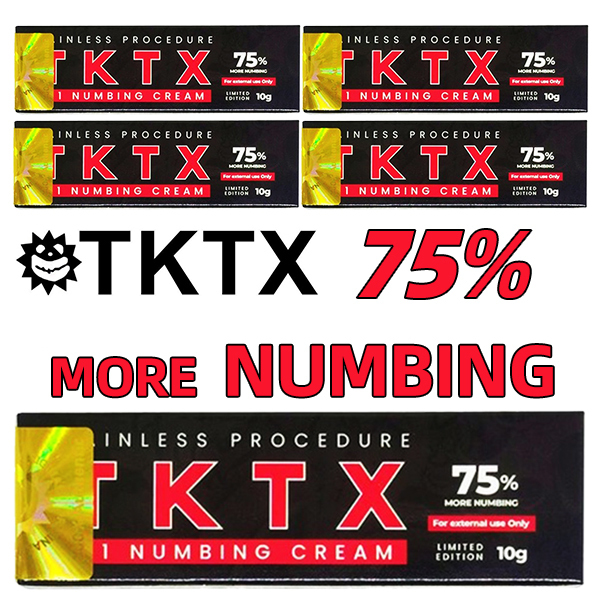 TKTX 75% Numbing Cream for Tattoos and Piercings