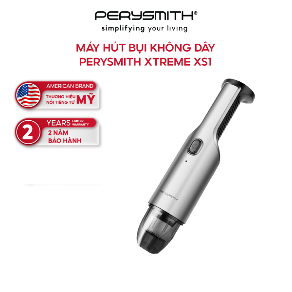 Máy hút bụi không dây cầm tay PerySmith Xtreme XS1 - siêu nhẹ - 2 trong 1 với 2 chức năng hút và thổi - Hàng chính hãng - Bảo hành 24 tháng