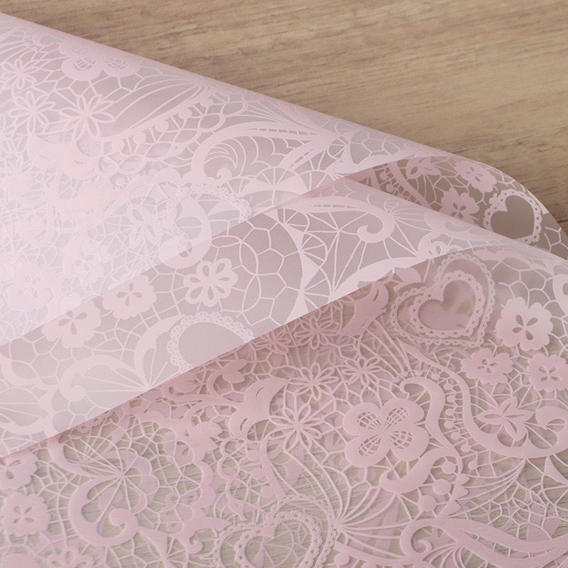 (56×56CM)20pcs Premium Korean Flower Wrapping Paper Transparent Waterproof Flower Wrapping Paper