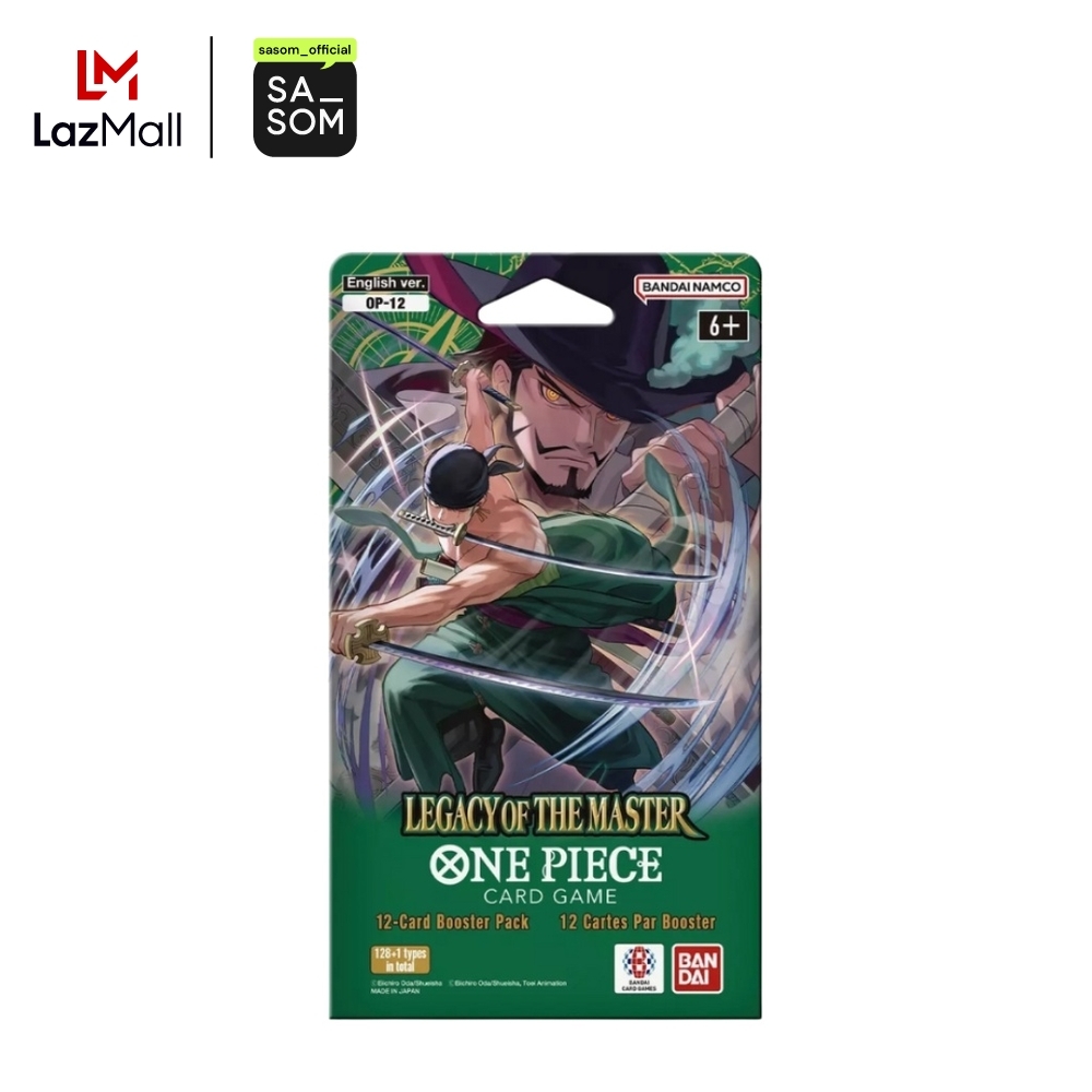 One Piece [OP-12] "Legacy of The Master" Sleeved Booster Pack (EN) ของแท้ ตรวจสอบโดย SASOM ราคา 1,250 บาท*ส่งฟรี