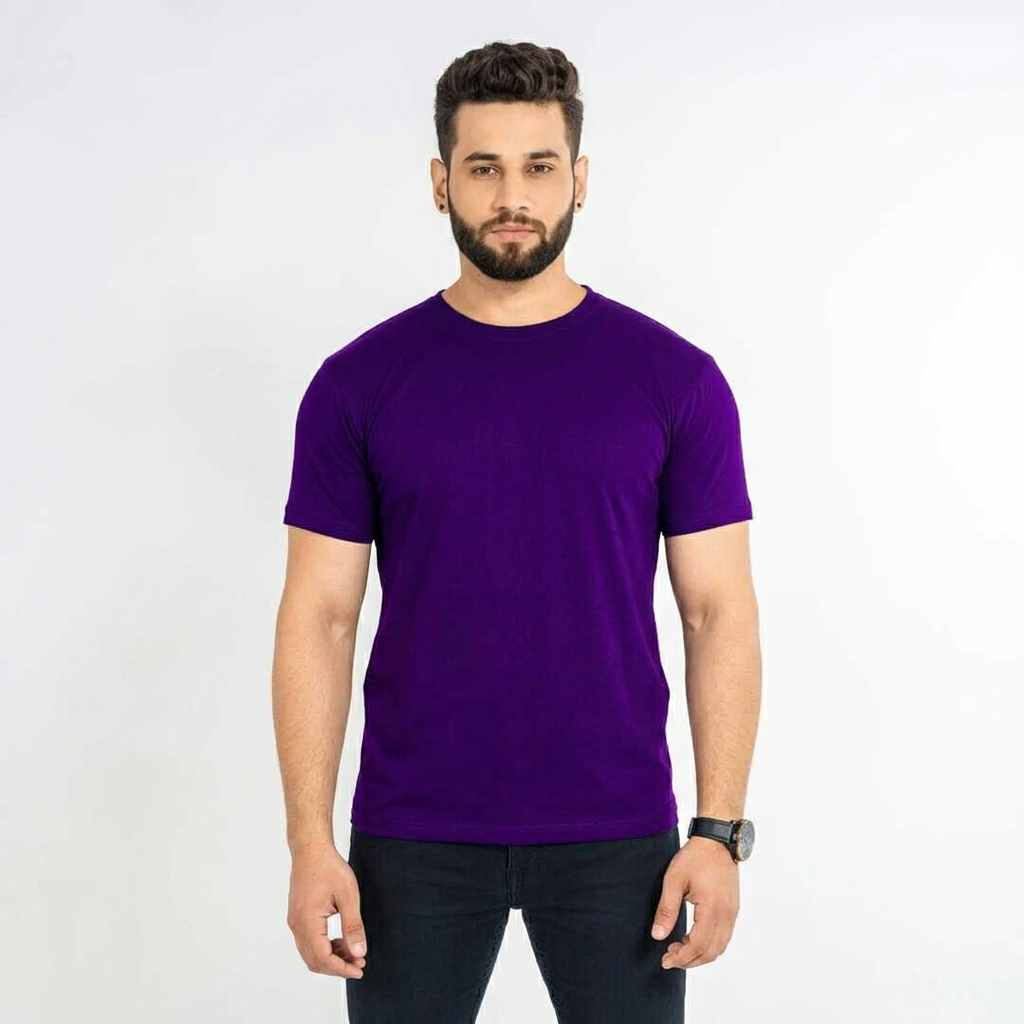 The Vintage Clothing T-Shirt  For Men Summer Basic Premium Casual Style Crew Neck Comfortable Fit Multiple color
