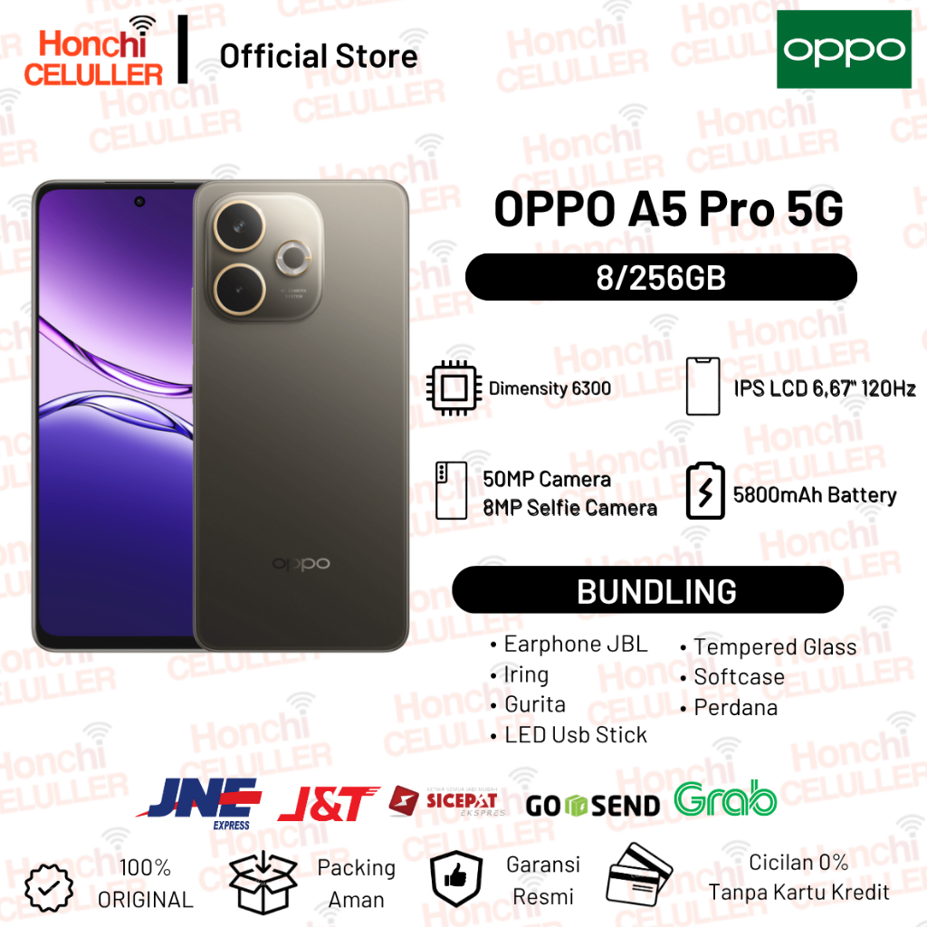 OPPO A5 Pro 5G 8/256GB Garansi Resmi OPPO Indonesia Giá 4,399,000 Đồng*Miễn phí vận chuyển