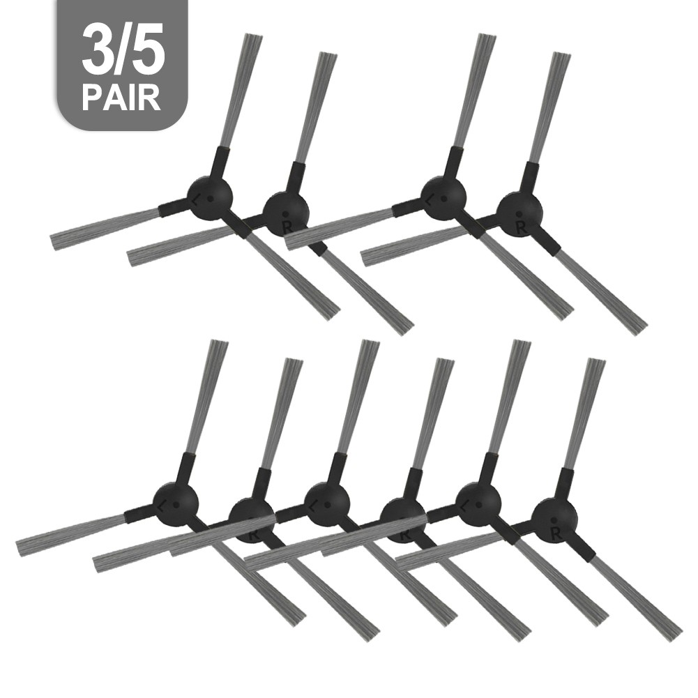 Hozzby Bộ chổi cạnh dễ dàng thay thế cho máy hút bụi nedis wifivcr001cbk 3/5 cặp 【hàng có sẵn】