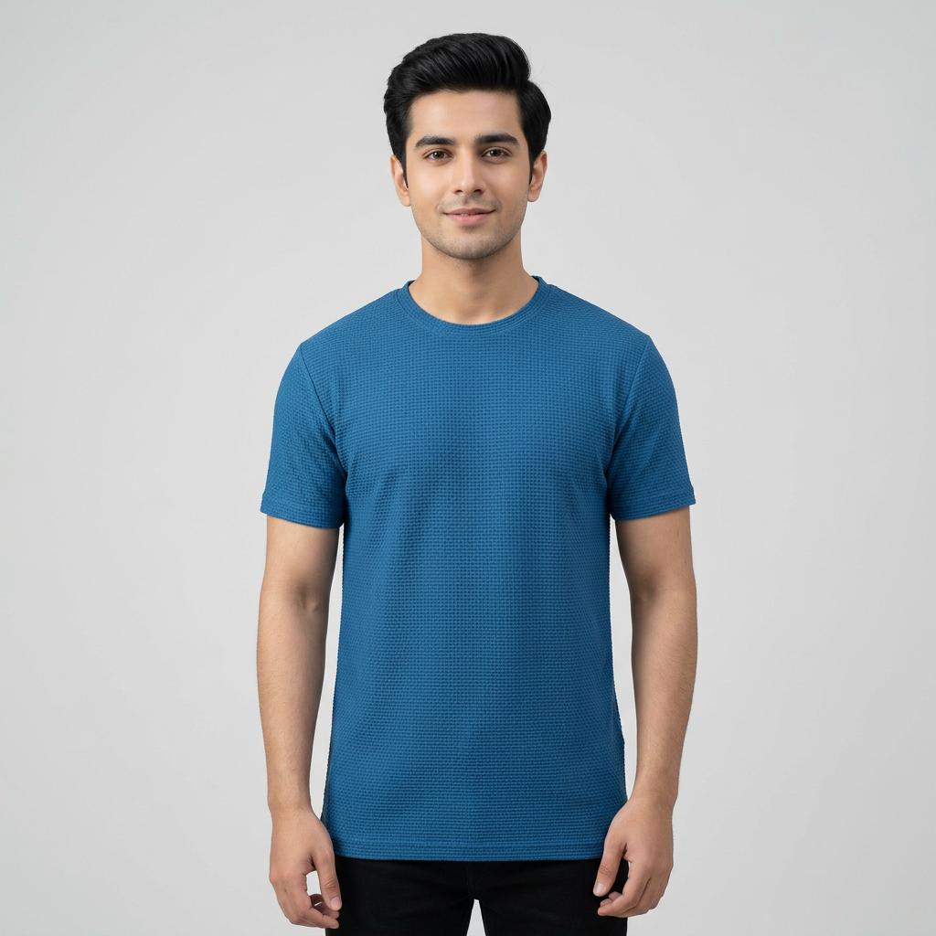 🔥 PREMIUM WAFFLE KNIT TEXTURE T-SHIRTS FOR MEN & BOYS - NEW TRENDY SUMMER T-SHIRT FOR MEN - T-SHIRT FOR BOY'S /T-SHIRT FOR MEN/ T-SHIRT FOR BOY'S