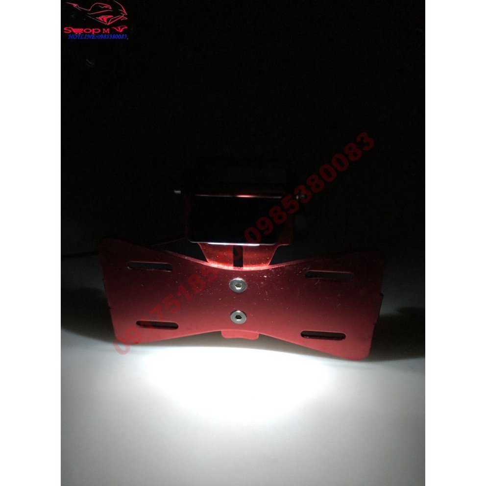 Pát Biển Số Shark Power Gắn Exciter 150, Winner  ( gấp 2 chiều, Có đèn soi biển) Ảnh thật Sp